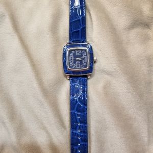EUC Blue Quartz battery watch